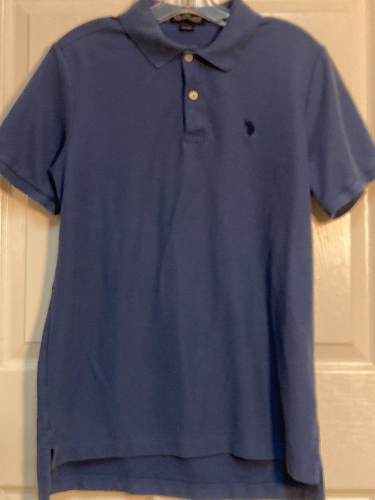 U.S. Polo Assn. Performance Pique Polo Blue Size Medium
